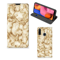 Samsung Galaxy A20s Standcase Marmer Goud