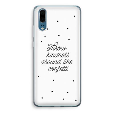 Confetti: Huawei P20 Transparant Hoesje