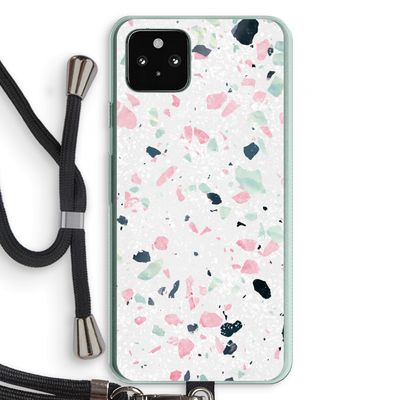 Terrazzo N°3: Pixel 5a 5G Transparant Hoesje met koord