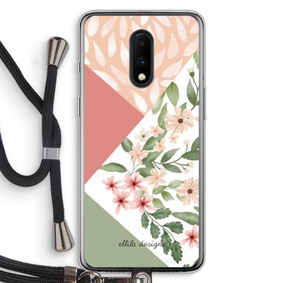 Sweet heaven geometrics: OnePlus 7 Transparant Hoesje met koord