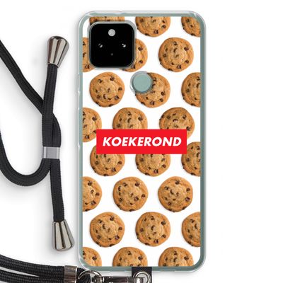 Koekerond: Pixel 5 Transparant Hoesje met koord