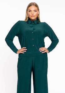 Yoek Blouse kort | Dark Green | Maat 54/56