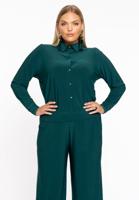 Yoek Blouse kort | Dark Green | Maat 54/56