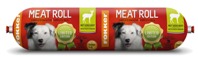 Hondenvoer Meat Roll Hert Zalm 800 gr Fokker - Fokker