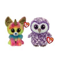 Ty - Knuffel - Beanie Boo's - Yips Chihuahua & Moonlight Owl - thumbnail