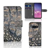 Samsung Galaxy S10e | Telefoonhoesje | Met pasjeshouder | Krokodillenprint