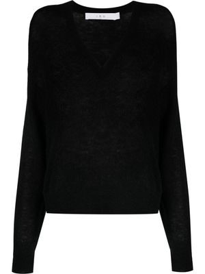 IRO haut en maille à manches longues - Noir