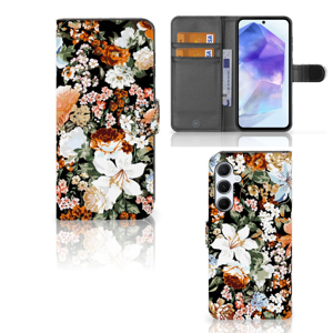 Hoesje voor Samsung Galaxy A55 Dark Flowers