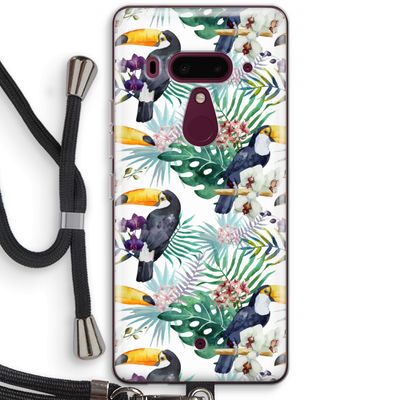 Tukans: HTC U12+ Transparant Hoesje met koord