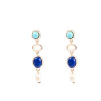 Go Dutch Label Hang Oorbellen Stone Sea Goud