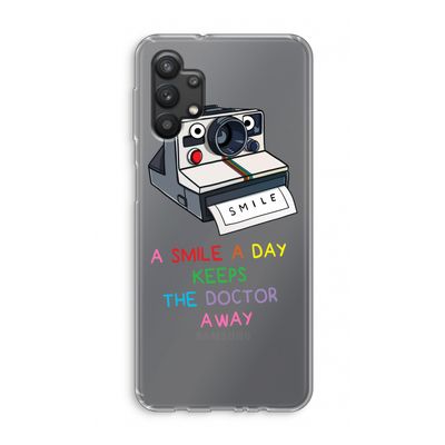 Smile: Samsung Galaxy A32 5G Transparant Hoesje