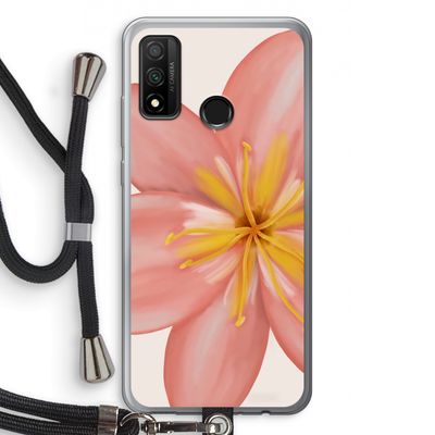 Pink Ellila Flower: Huawei P Smart (2020) Transparant Hoesje met koord