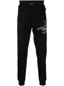 Philipp Plein pantalon de jogging à appliqué Scorpion - Noir