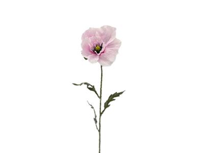 Kunstbloem papaver tak roze, 65 cm - Buitengewoon de boet