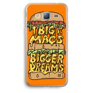 Big Macs Bigger Dreams: Samsung Galaxy J3 (2016) Transparant Hoesje