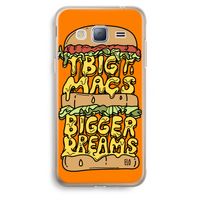Big Macs Bigger Dreams: Samsung Galaxy J3 (2016) Transparant Hoesje
