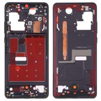 Front behuizing LCD frame bezel plaat met kant toetsen voor Huawei P30 Pro (zwart)