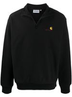 Carhartt WIP sweat zippé à logo brodé - Noir