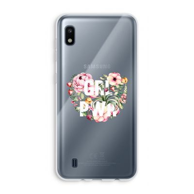 GRL PWR Flower: Samsung Galaxy A10 Transparant Hoesje
