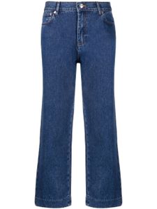 A.P.C. jean droit à coupe courte - Bleu