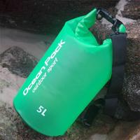 Outdoor waterdichte enkele schouder droge zak droge zak PVC vat tas capaciteit: 5L (groen) Outdoor waterdichte enkele schouder droge zak droge zak PVC vat tas capaciteit: 5L (groen)