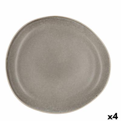 Dinerbord Bidasoa Gio Incidenteel Grijs Keramisch 26,5 cm (4 Stuks)