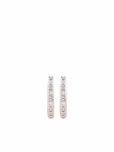 Monica Vinader petites boucles d'oreilles Riva ornées de diamants - Rose