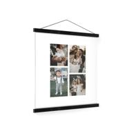Gepersonaliseerde poster met zwarte posterhanger 40x50