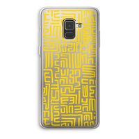 Majorelle Blue Print: Samsung Galaxy A8 (2018) Transparant Hoesje