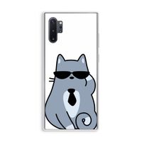 Cool cat: Samsung Galaxy Note 10 Plus Transparant Hoesje