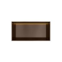 Hotbath &More Inbouwnis - 30 x 60 x 10 cm - met LED-verlichting - Tuscan Bronze