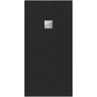 Villeroy & Boch Excello douchevloer - 160x80cm - polyurethaan/acryl Nature Anthracite uda1680exc2v-1n