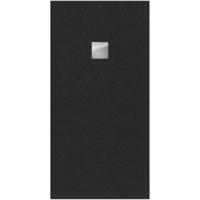 Villeroy & Boch Excello douchevloer - 160x80cm - polyurethaan/acryl Nature Anthracite uda1680exc2v-1n