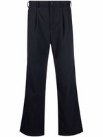 Black Comme Des Garçons pantalon droit à fines rayures - Bleu