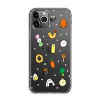 Happy bento friends: iPhone 11 Pro Max Transparant Hoesje