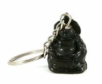 Sleutelhanger Lachende Boeddha Polystone (3 cm) - thumbnail