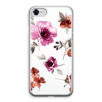 Geschilderde bloemen: iPhone 8 Transparant Hoesje