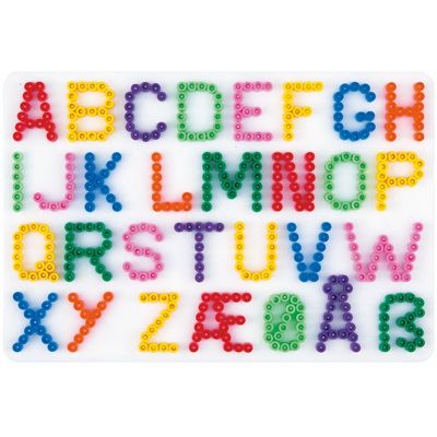 Midi strijkkralenbordje - letters
