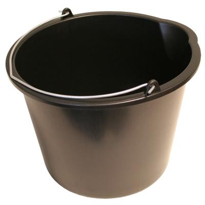 Bouwemmer - 12 liter - huishouderemmer met schenktuit - stevig