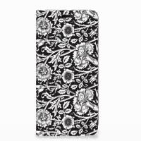 Nokia 7.1 (2018) Smart Cover Black Flowers