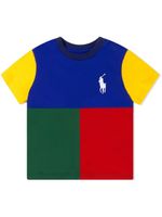 Ralph Lauren Kids t-shirt à design colour block - Vert - thumbnail