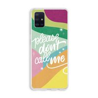 Don't call: Galaxy A51 4G Transparant Hoesje