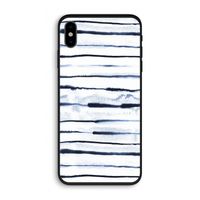 Ink Stripes: iPhone XS Biologisch afbreekbaar hoesje