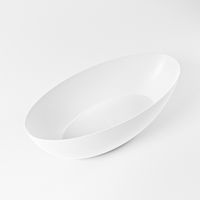 Vrijstaand bad Mondiaz Float | 170x80 cm | Solid surface | Ovaal | Talc