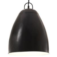 VidaXL Hanglamp industrieel rond 25 w e27 32 cm zwart