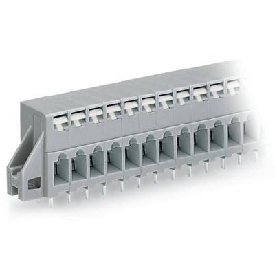 WAGO 741-132 Veerkrachtklemblok 2.50 mm² Aantal polen 2 Grijs 180 stuk(s)