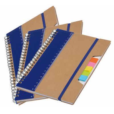 Pakket van 3x stuks schoolschriften/collegeblokken A5 blauw