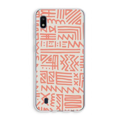 Marrakech Pink: Samsung Galaxy A10 Transparant Hoesje