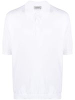 John Smedley polo en coton à manches courtes - Blanc