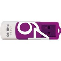 Philips FM64FD00B USB flash drive 64 GB USB Type-A 3.0 (3.1 Gen 1) Paars, Wit